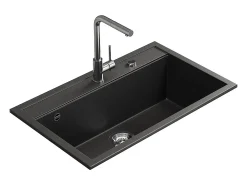 Pia de cozinha preto 80x51x20 sydney