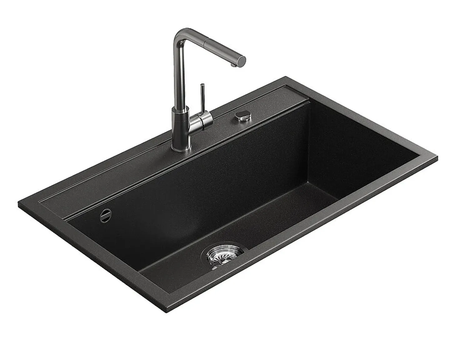 Pia de cozinha preto 80x51x20 sydney