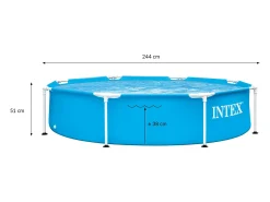 Piscina elevada com estrutura Intex 244x51 cm