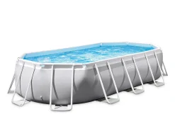 Piscina oval acima do solo 610x305x122cm com escada e bomba 26798 Intex