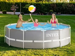 Piscina redonda Intex 366x99 cm com bomba filtro e escada