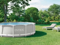 Piscina redonda Intex 366x99 cm com bomba filtro e escada