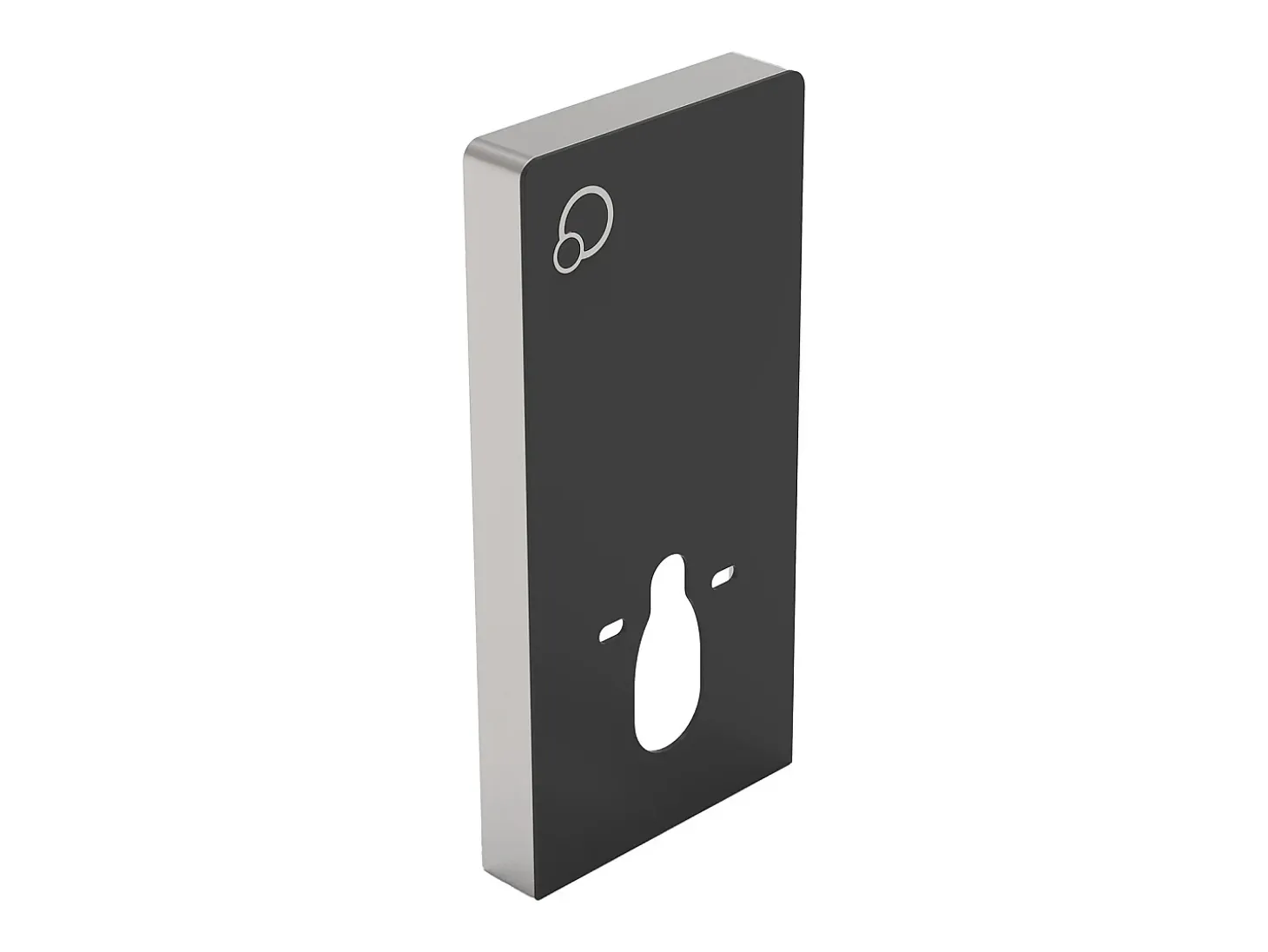 Placa de descarga decorativa para sanita suspensa, preto, SPINOSA