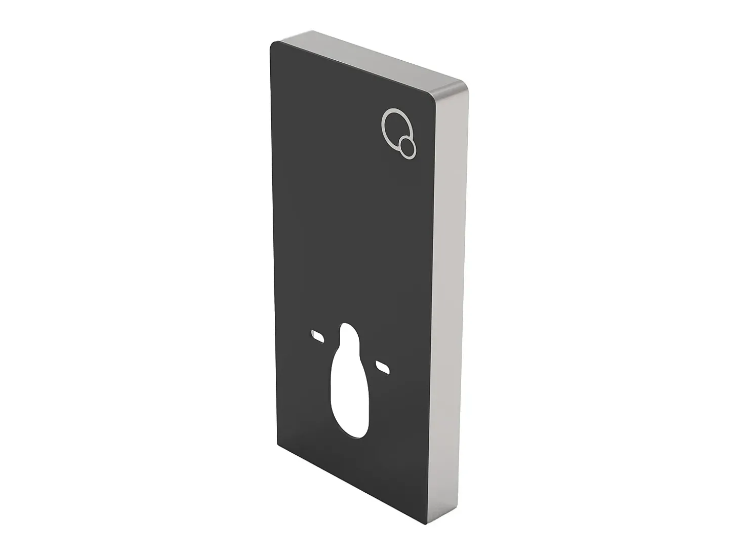 Placa de descarga decorativa para sanita suspensa, preto, SPINOSA