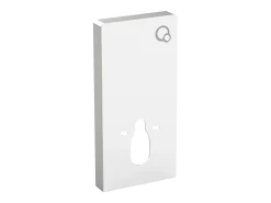 Placa de descarga decorativa para sanita suspensa, branco, SPINOSA