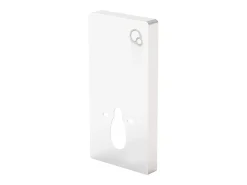 Placa de descarga decorativa para sanita suspensa, branco, SPINOSA