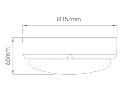 Plafon LED redondo impermeável SELEN IP65 12W 4000K