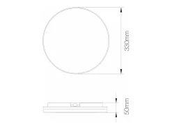 Plafon LED redondo 25W CCT Switch IP54