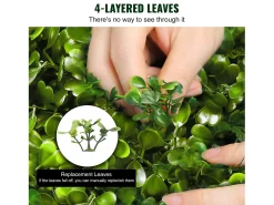 Planta Artificial, SucceBuy Árvore Topiária Artificial de 90 cm, Planta Falsa, Folhas Substituíveis, Decoração para Casa