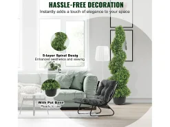 Planta Artificial, SucceBuy Árvore Topiária Artificial de 90 cm, Planta Falsa, Folhas Substituíveis, Decoração para Casa