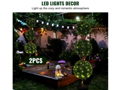 Planta Artificial, SucceBuy Árvore Topiária Artificial de 120 cm, Planta Artificial Decorativa com Folhas Substituíveis