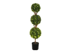 Planta Artificial, SucceBuy Árvore Topiária Artificial de 120 cm, Planta Artificial Decorativa com Folhas Substituíveis