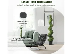 Planta Artificial, SucceBuy 150 cm Buxo Artificial Topiária, Resistente a UV, Planta Falsa, Decoração para Casa, 2 Pacotes