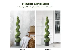 Planta Artificial, SucceBuy 150 cm Buxo Artificial Topiária, Resistente a UV, Planta Falsa, Decoração para Casa, 2 Pacotes