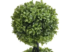 Planta, árvore, arbusto artificial buxo 3 bolas A. 90 x D. 18 cm verde - PILANA
