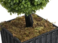 Planta, árvore, arbusto artificial buxo 3 bolas A. 90 x D. 18 cm verde - PILANA
