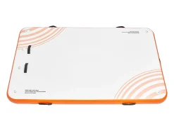 Plataforma Flutuante Insuflável, SucceBuy Doca Flutuante Insuflável 243×152 cm, Tapete de Plataforma com Escada