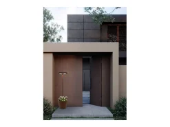 Poldina Reverso Solar L Corten - Luminária de chão LED solar e recarregável 11,7W - Luminária de chão para exterior e interior H.156cm