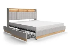 Polsterbett cinza 187.5x216x113.2 nura