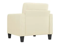 Poltrona 60 cm couro artificial creme