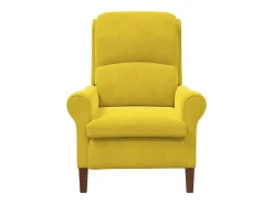 poltrona Amarelo 76 x 94 x 102 cm Veludo