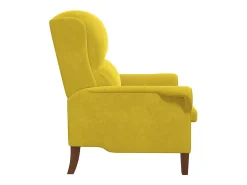 poltrona Amarelo 76 x 94 x 102 cm Veludo