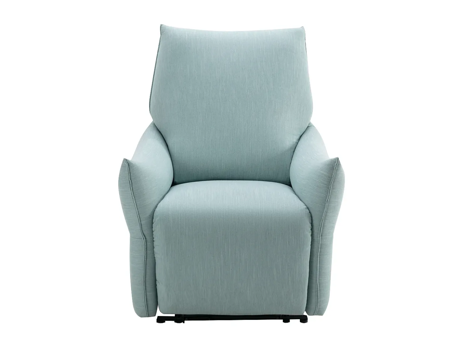 Poltrona articulada elétrica em tecido azul-claro estilo contemporâneo MODOC