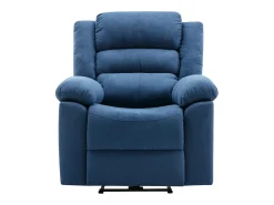 Poltrona articulada elétrica em tecido azul BUROLO