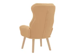 poltrona Bege 69 x 74 x 93 cm Tecido Sherpa