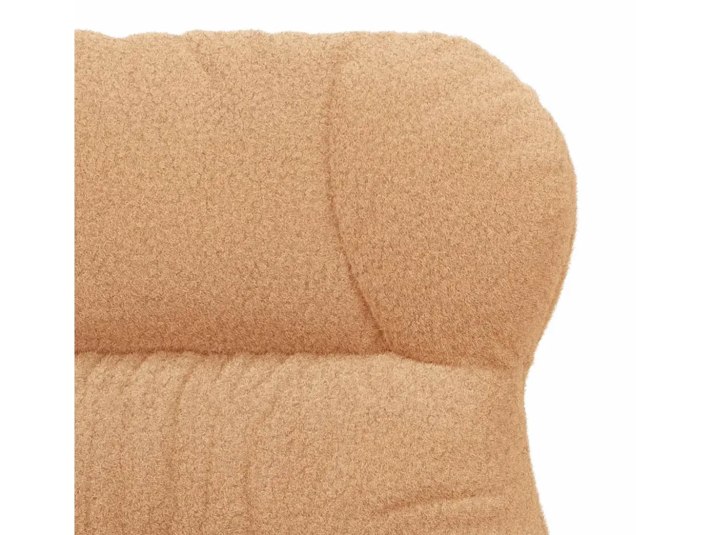 poltrona Bege 69 x 74 x 93 cm Tecido Sherpa