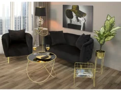 POLTRONA BUCARESTE PRETOCM 76X74X71