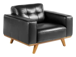 Poltrona chester em pele preta 5037 ANGEL CERDA