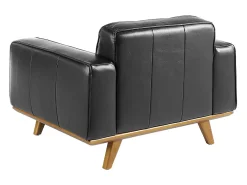 Poltrona chester em pele preta 5037 ANGEL CERDA