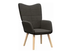 poltrona Cinza Escuro 62 x 67 x 95,5 cm Tecido Sherpa