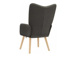 poltrona Cinza Escuro 62 x 67 x 95,5 cm Tecido Sherpa