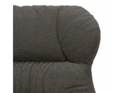 poltrona Cinza Escuro 69 x 74 x 93 cm Tecido Sherpa