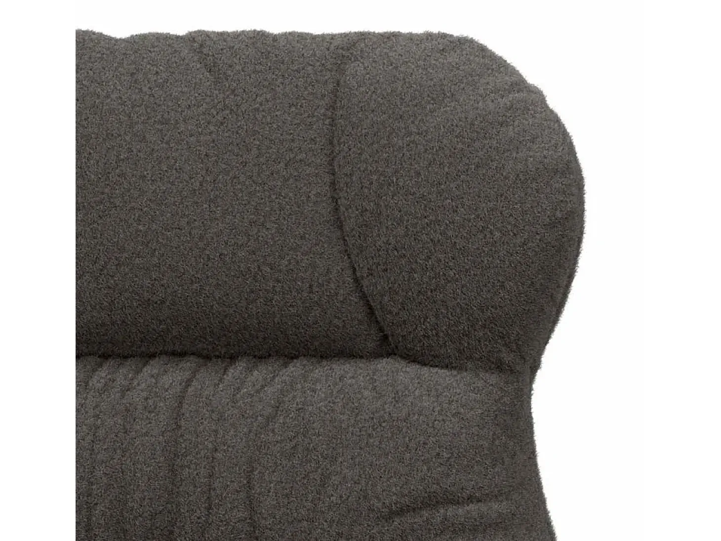 poltrona Cinza Escuro 69 x 74 x 93 cm Tecido Sherpa