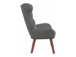 poltrona Cinza Escuro 69 x 74 x 93 cm Veludo