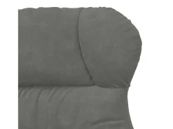 poltrona Cinza Escuro 69 x 74 x 93 cm Veludo