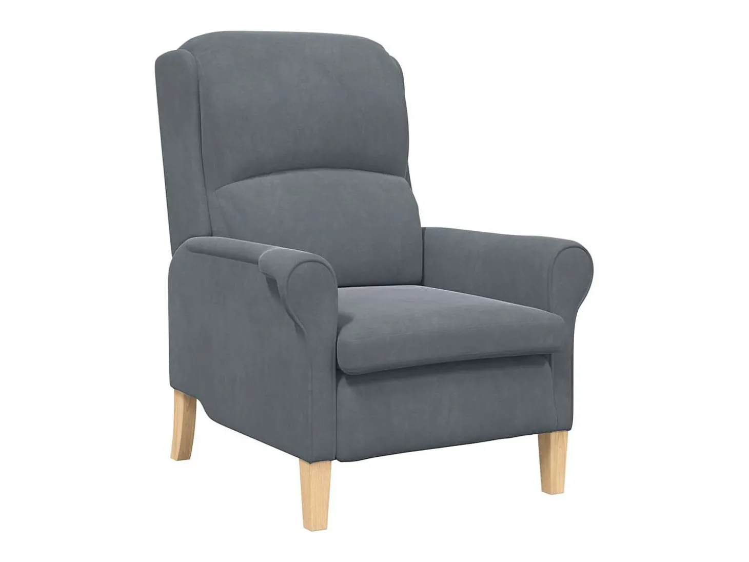 poltrona Cinzento escuro 76 x 94 x 102 cm Veludo