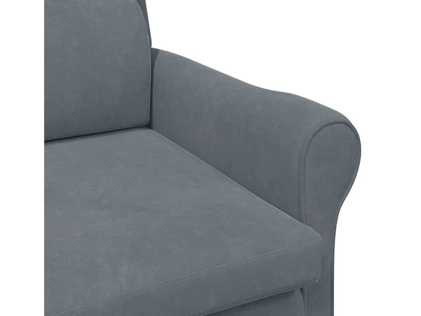 poltrona Cinzento escuro 76 x 94 x 102 cm Veludo