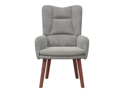 poltrona Cinzento-claro 63 x 67 x 94 cm Veludo