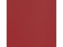 Poltrona com apoio de pés couro artificial vermelho-tinto
