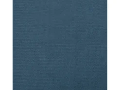 Poltrona com apoio de pés veludo azul-escuro