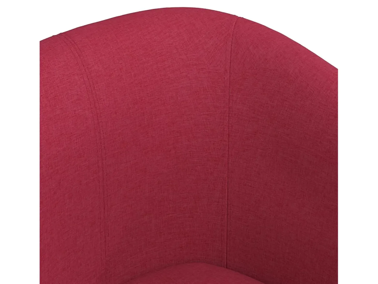 Poltrona com apoio de pés tecido vermelho tinto