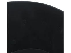 Poltrona com apoio de pés veludo preto