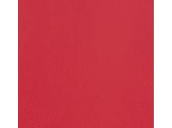 Poltrona com apoio de pés couro artificial vermelho