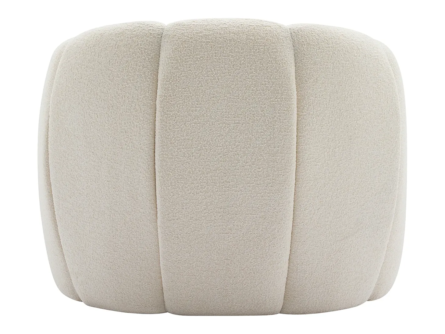 Poltrona concha em tecido chenille cor bege DELIPO