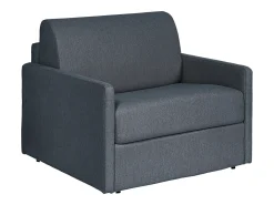 Poltrona conversível express em tecido cinza - Dormida de 100 cm - Colchão de 14 cm - CALIFE