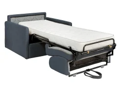 Poltrona conversível express em tecido cinza - Dormida de 100 cm - Colchão de 14 cm - CALIFE